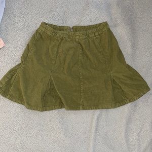 Pleated mini skirt